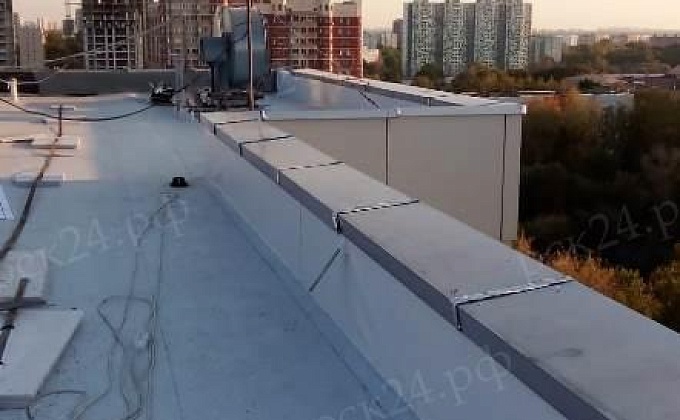 Объект Устройство пирога плоской кровли с применением ПВХ мембраны - изображение  №13>