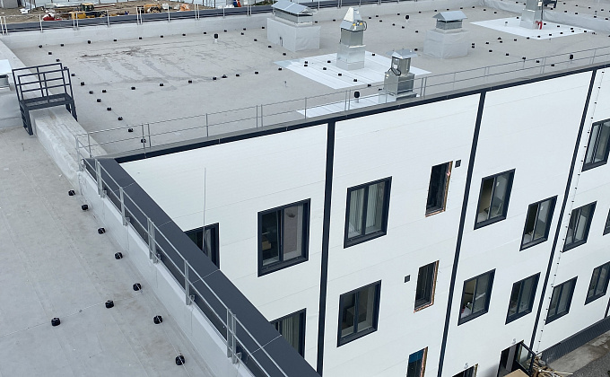 Объект Монтаж плоской кровли поликлиники в городе Кызыл - изображение  №3>