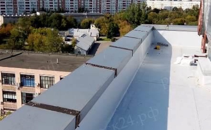 Объект Устройство пирога плоской кровли с применением ПВХ мембраны - изображение  №8>